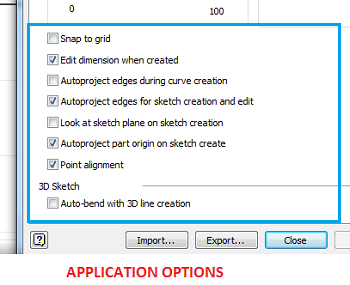 application options